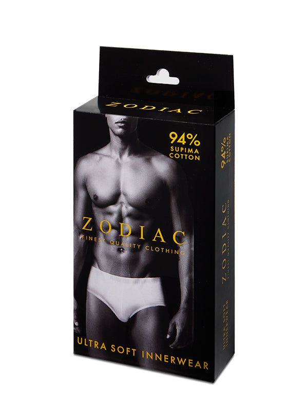 White Innerwear Supima Cotton Brief - 1 pc Pack