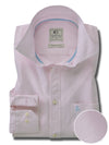 Diaz Oxford Garment Dyed Pink Solid Full Sleeve Tailored Fit Casual Cotton Shirt
