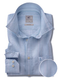 Paz Sky Striped Full Sleeve Tailored Fit Casual Cotton Shirt