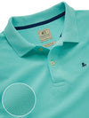 z3 Polo Garment Dyed Jade Solid Tailored Fit Casual Cotton T-Shirt