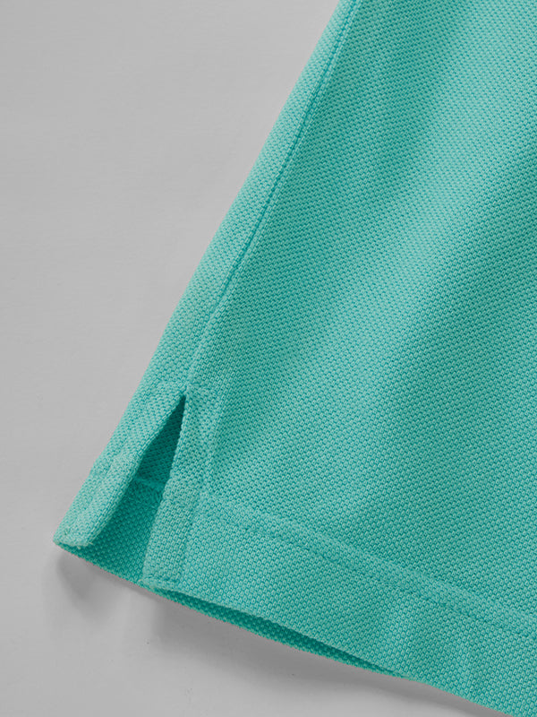 z3 Polo Garment Dyed Jade Solid Tailored Fit Casual Cotton T-Shirt