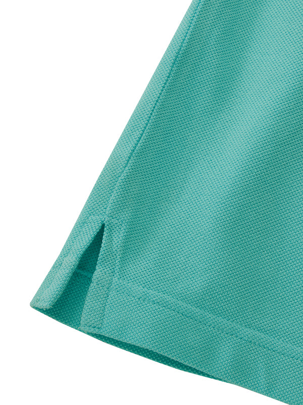 z3 Polo Garment Dyed Jade Solid Tailored Fit Casual Cotton T-Shirt
