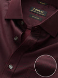 Chianti Maroon Solid Full Sleeve Single Cuff Classic Fit Semi Formal Dark Cotton Shirt