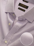 Matera Lilac Solid Full Sleeve Single Cuff Classic Fit Classic Formal Two Ply Mercerized Cotton Shirt