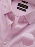 Montefalco Pink Solid Full Sleeve Single Cuff Classic Fit Classic Formal Egyptian Giza Silk Touch Cotton Shirt