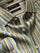 Vivace Olive Striped Full Sleeve Single Cuff Tailored Fit Semi Formal Silk Touch Egyptian Giza Cotton Shirt
