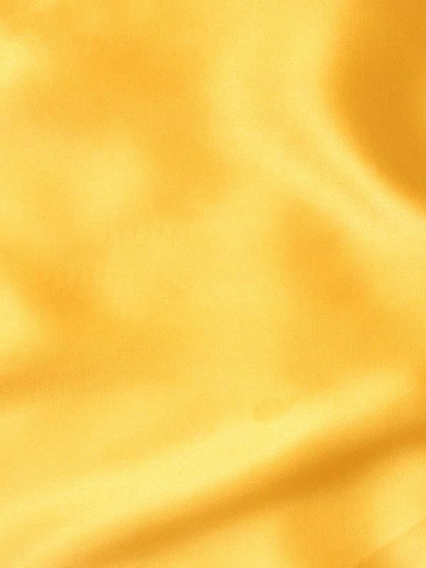 Medium Gold Solid Silk Pocket Square