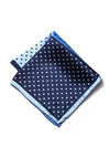Blue/ Multi 4-in-1 Silk Pocket Square