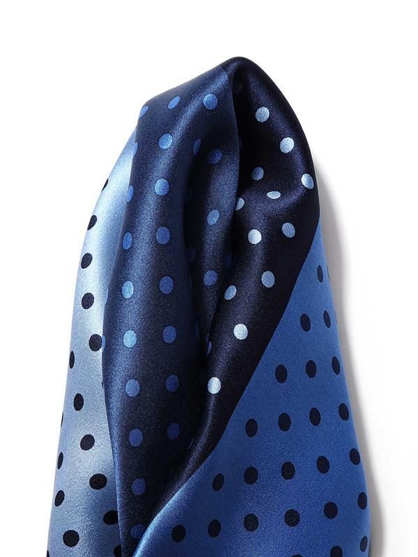Blue/ Multi 4-in-1 Silk Pocket Square