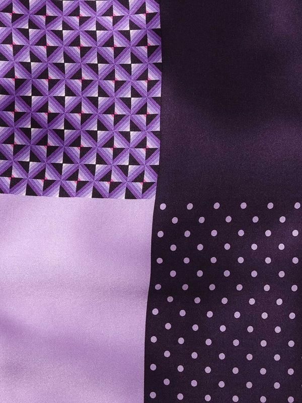 Purple 4-in-1 Silk Pocket Square