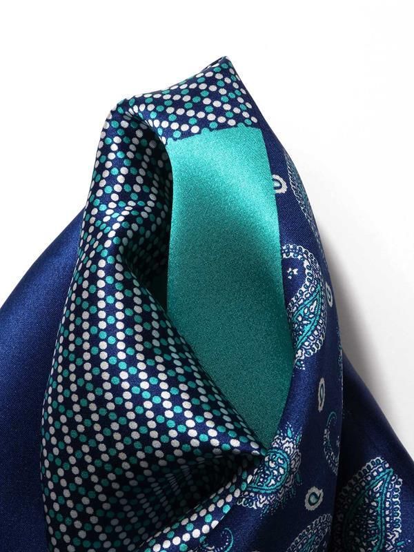 Turquoise 4-in-1 Silk Pocket Square