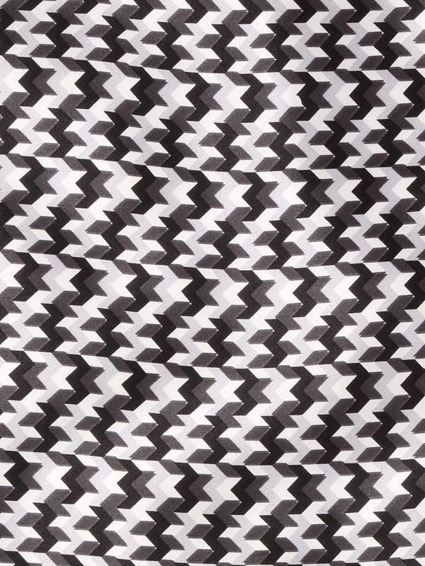 Black/ White All Over Silk Pocket Square