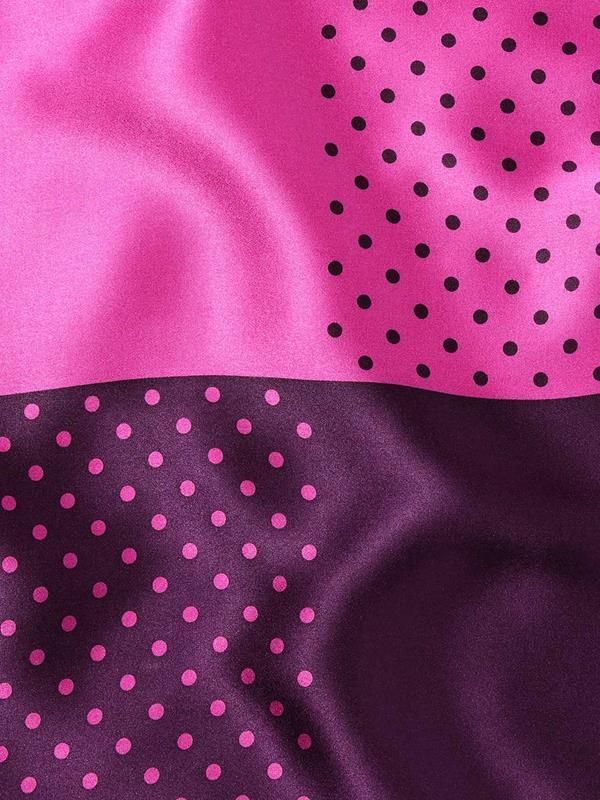 Purple/ Multi 4-in-1 Silk Pocket Square