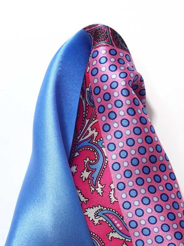 Pink/ Multi 4-in-1 Silk Pocket Square