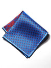Blue/ Multi 4-in-1 Silk Pocket Square