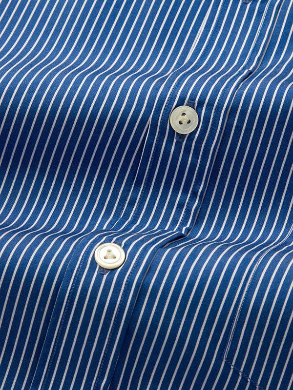 Banco Ink Stripes Full Sleeve Double Cuff Classic Fit Classic Formal Cotton Shirt
