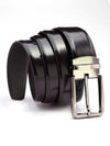 Solid Black Classic Leather Belt