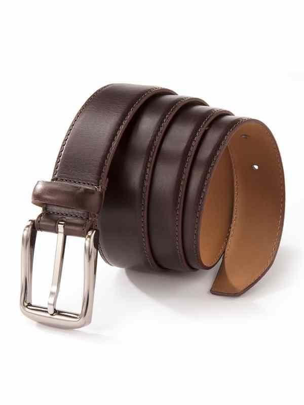 Solid Brown Classic Leather Belt