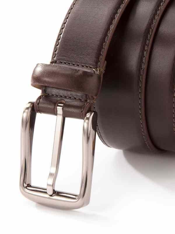Solid Brown Classic Leather Belt
