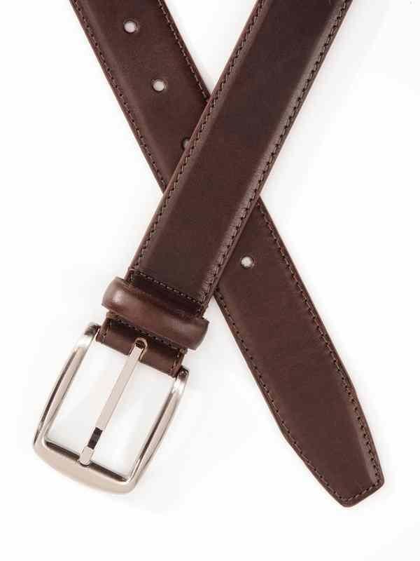 Solid Brown Classic Leather Belt