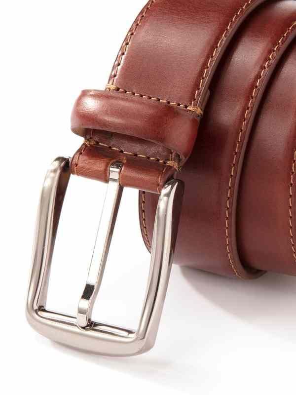 Solid Tan Classic Leather Belt