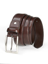 Brown Plain Leather Belt