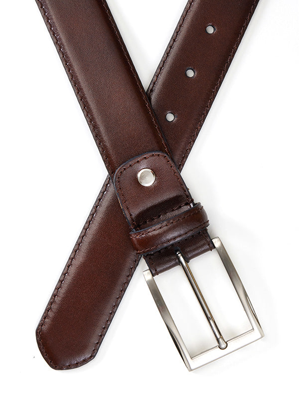 Brown Plain Leather Belt