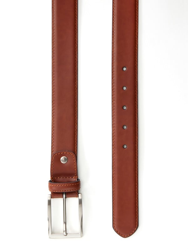 Tan Plain Leather Belt