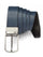Black/ Blue Reversible Leather Belt