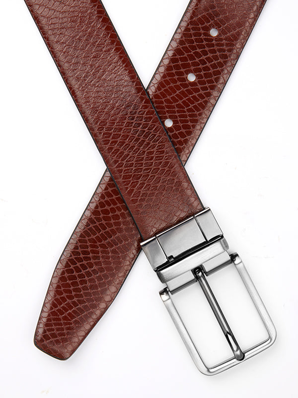 Brown/Black Reversible Leather Belt