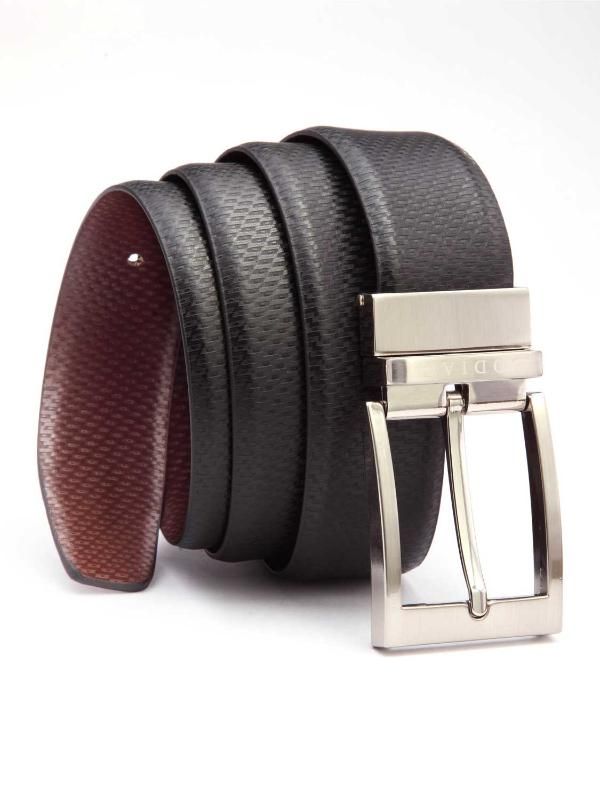 Black/ Brown Reversible Leather Belt