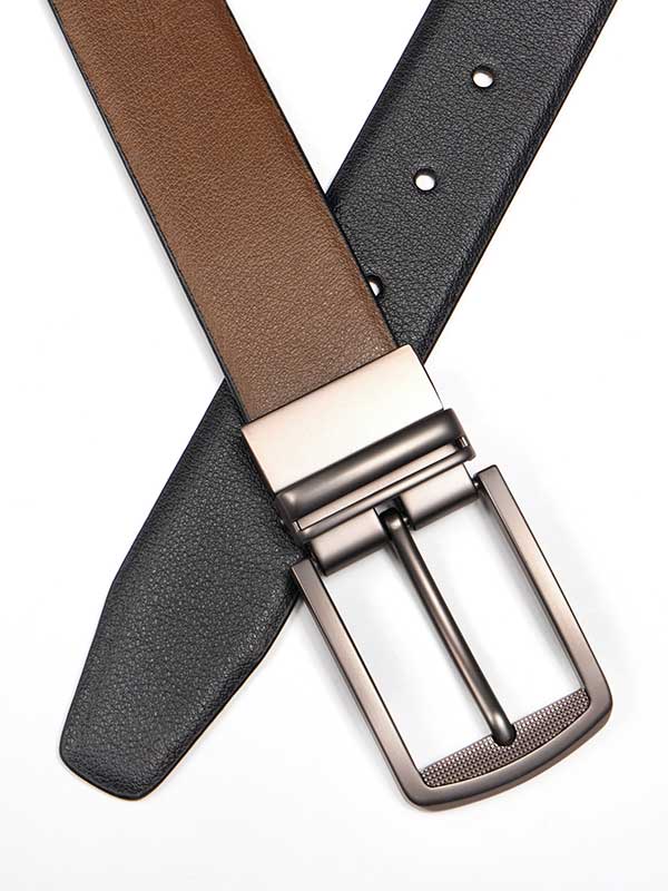 Black/Brown Reversible Leather Belt