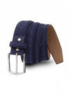 Blue Suede Plain Leather Belt