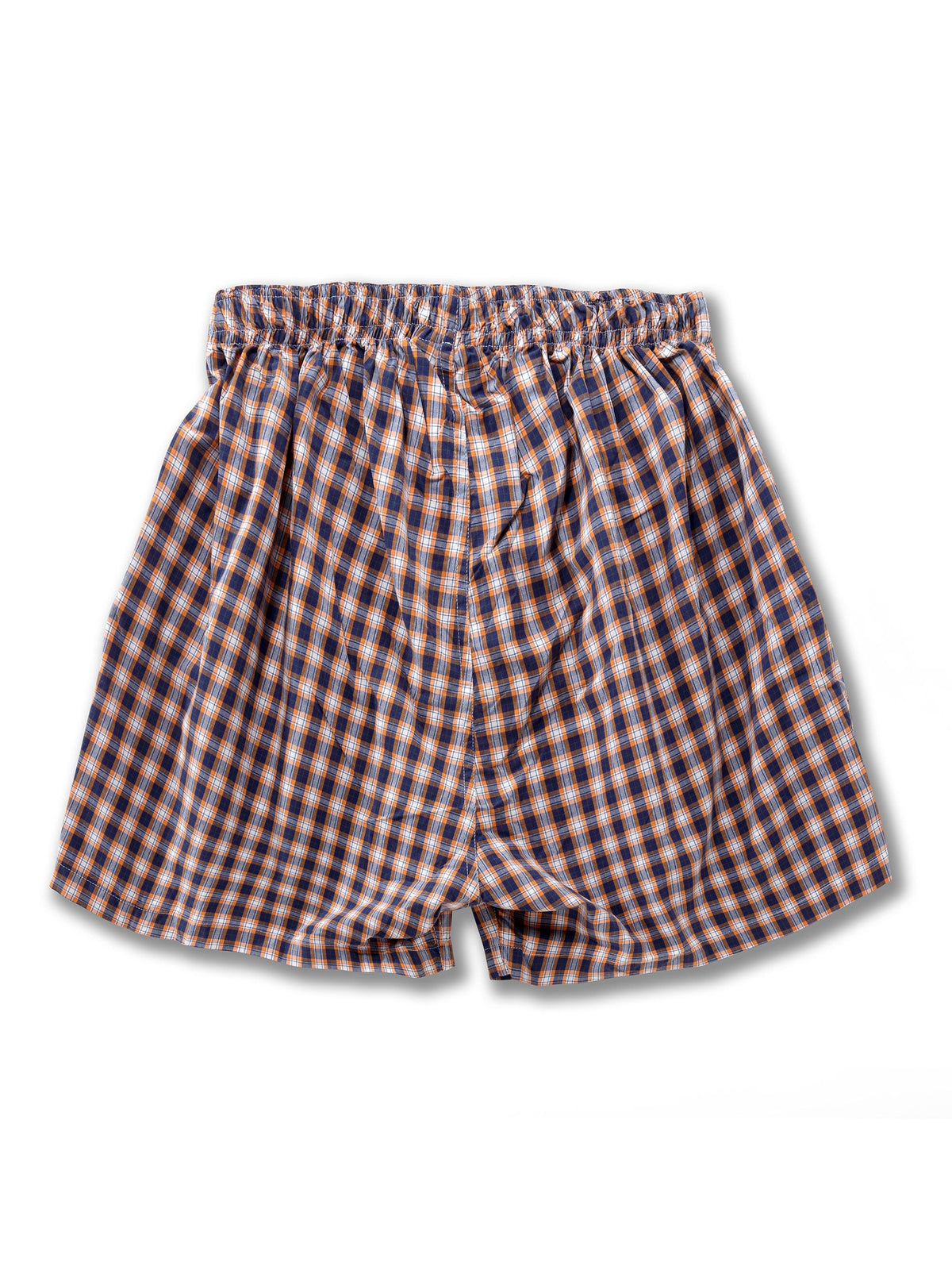 z3 Orange Check Tailored Fit Cotton Boxer Shorts