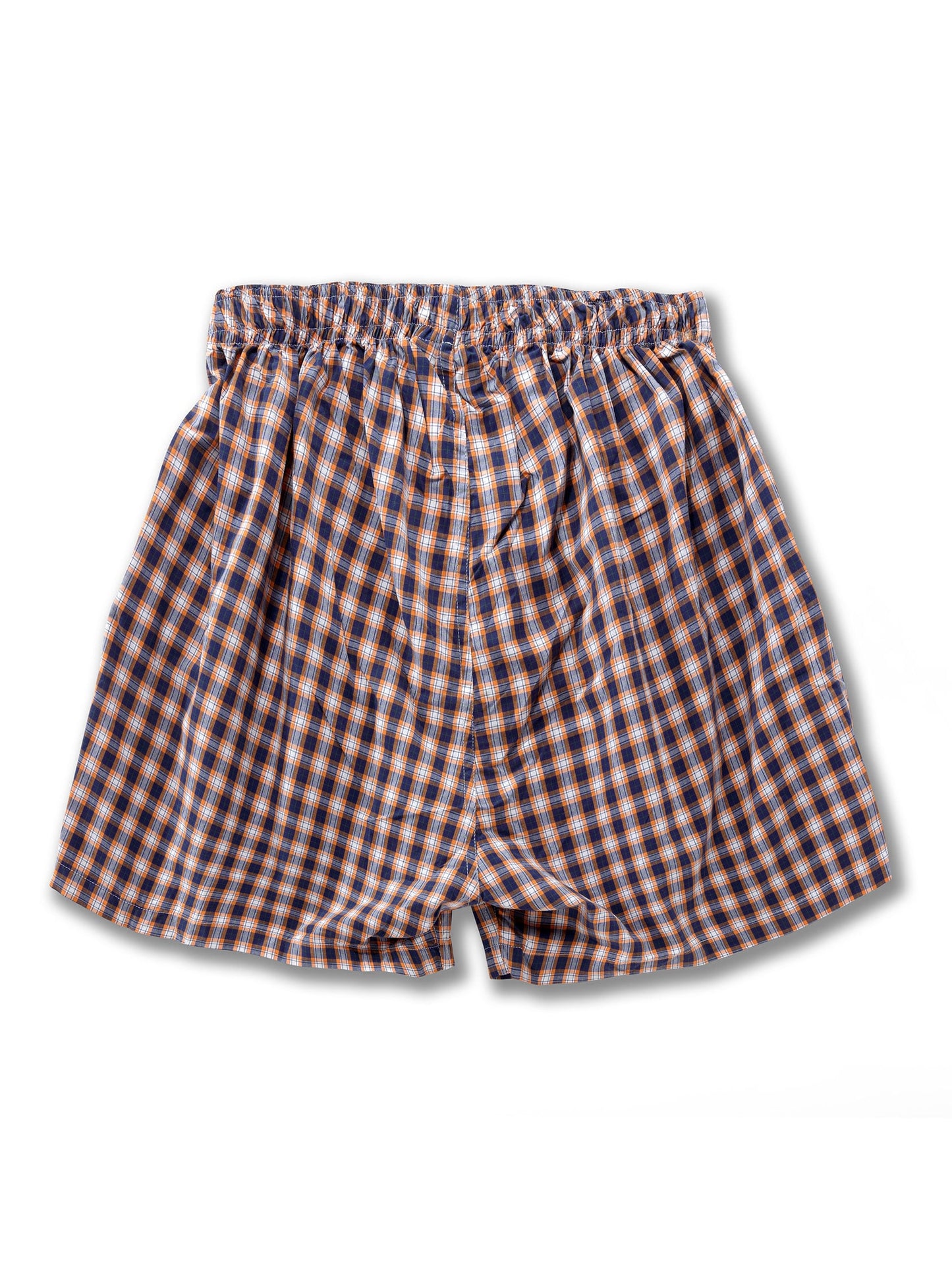 z3 Orange Check Tailored Fit Cotton Boxer Shorts