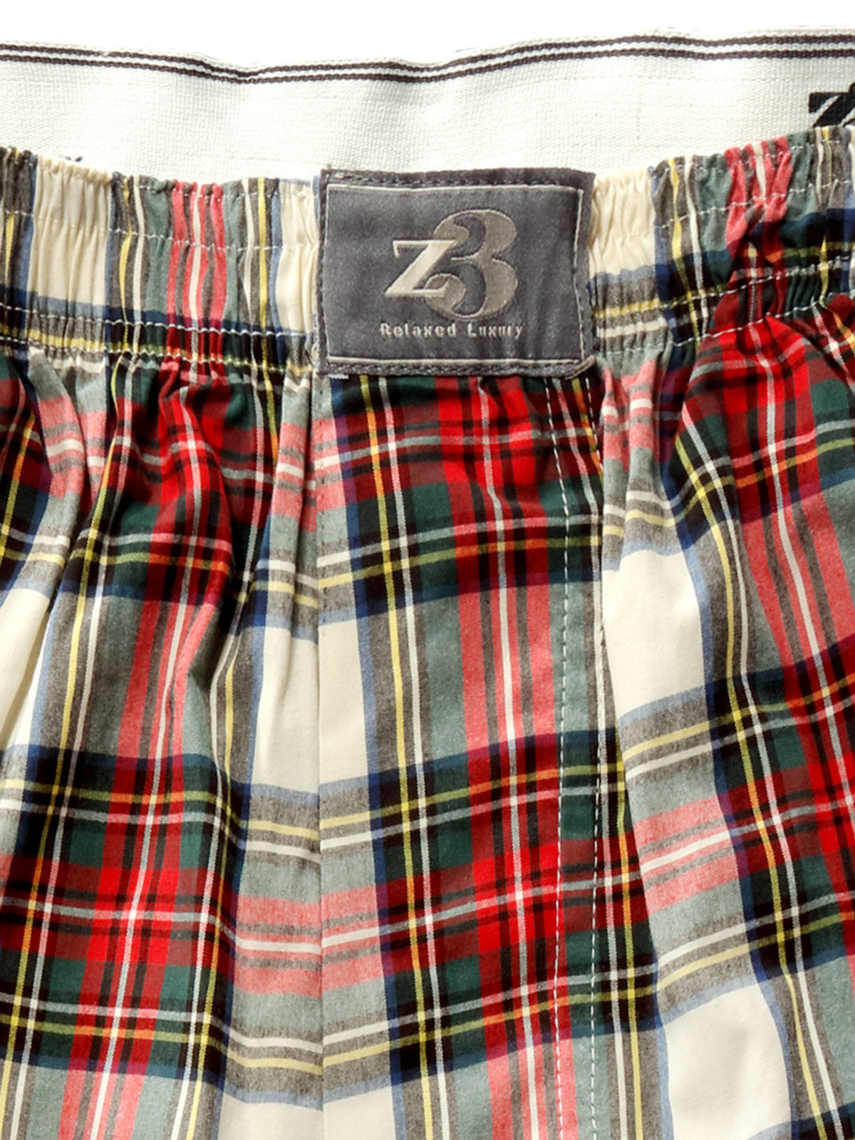 z3 Red Check Tailored Fit Cotton Boxer Shorts