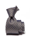 Campania Structure Black & White Silk Tie