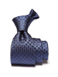 Campania Structure Dark Blue Silk Tie