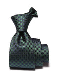 Campania Structure Dark Green Silk Tie