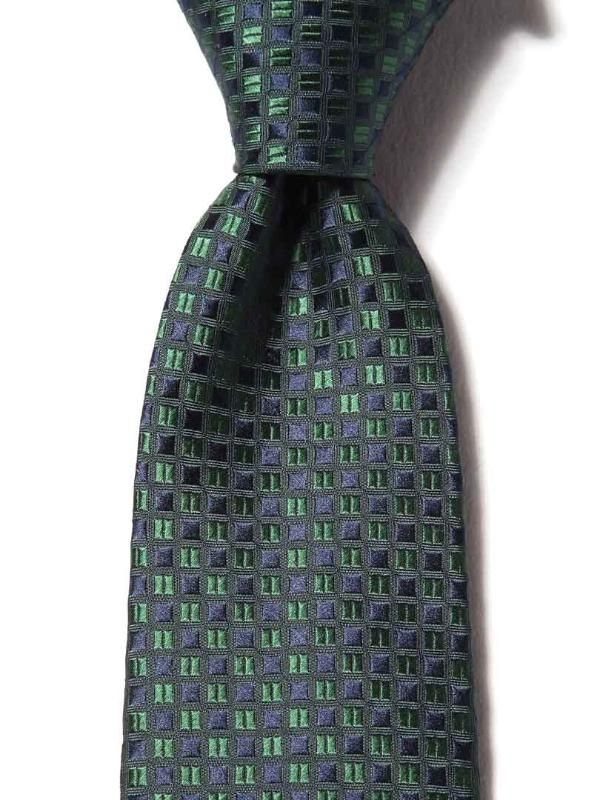 Campania Structure Dark Green Silk Tie