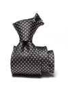 Campania Structure Black & White Silk Tie