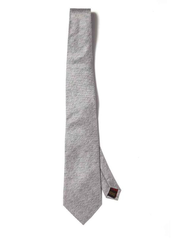 Campania Structure Medium Grey Silk Tie