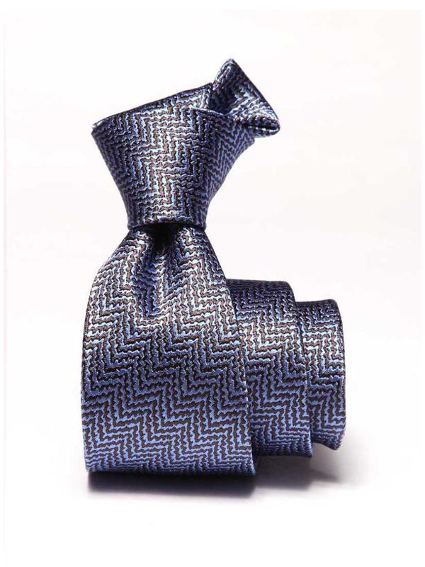 Campania Structure Navy Silk Tie