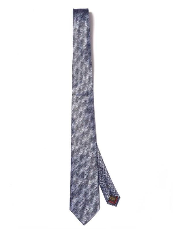 Campania Structure Navy Silk Tie