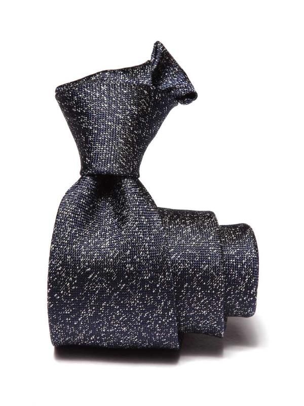 Campania Structure Navy Silk Tie