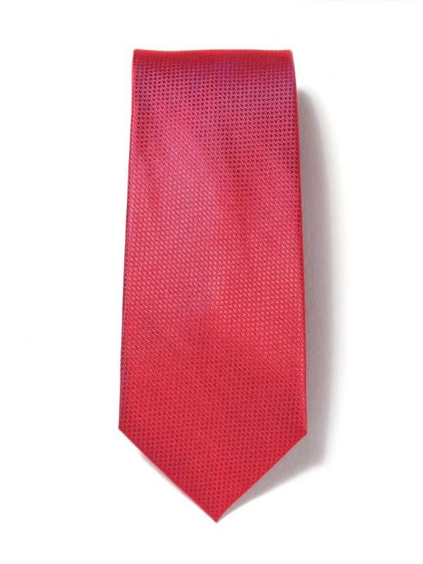 Campania Structure Medium Red Silk Tie