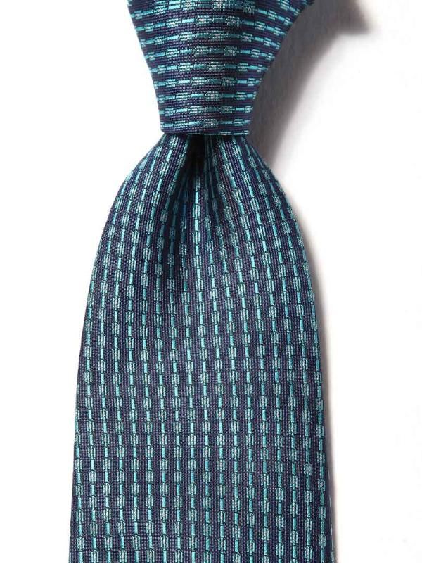 Campania Structure Dark Blue Silk Tie