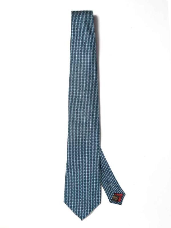 Campania Structure Dark Blue Silk Tie