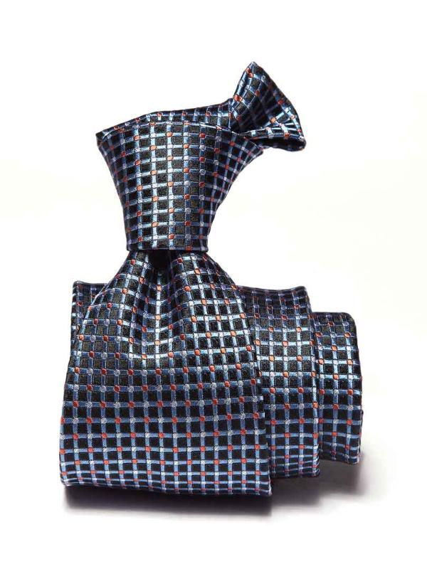 Campania Structure Dark Blue Silk Tie