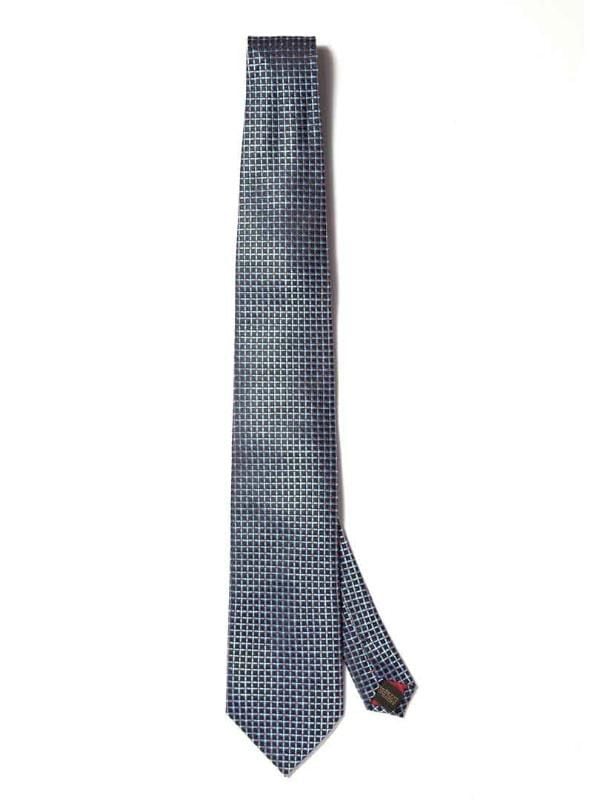 Campania Structure Dark Blue Silk Tie